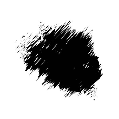 Siyah fırça boyası tasarım şablonu, fırça darbesi gri tasarım şablonu