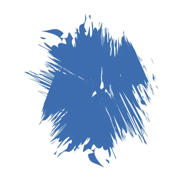 Cepillo Trazo Azul Elemento Diseño Vector Azul Abstracto Acuarela Fondo — Vector de stock