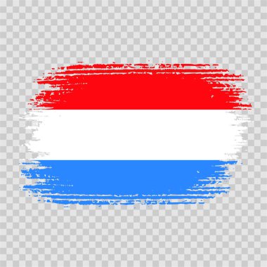 brush flag luxembourg vector transparent background file format eps, luxembourg flag brush stroke watercolour design template element, national flag of luxembourg clipart