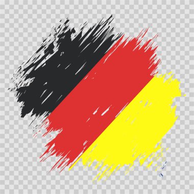 fırça bayrağı germany vektör şeffaf arkaplan dosya biçimi eps, Almanya bayrak fırçası vuruşu suluboya tasarım şablon unsuru, Almanya 'nın ulusal bayrağı