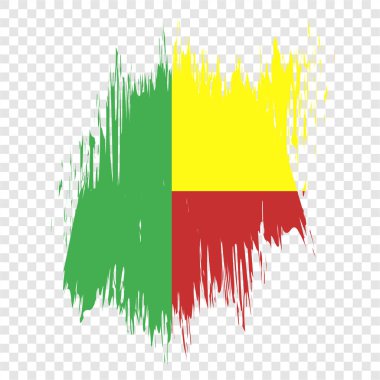 fırça bayrağı beni vektörü şeffaf arkaplan dosya biçimi eps, Um bayrağı fırça darbesi suluboya tasarım şablon unsuru, ulusal bayrak