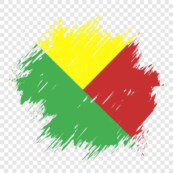 fırça bayrağı beni vektörü şeffaf arkaplan dosya biçimi eps, Um bayrağı fırça darbesi suluboya tasarım şablon unsuru, ulusal bayrak