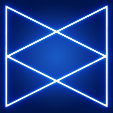 soyut mavi ışık arkaplanı üçgenler ışıldar