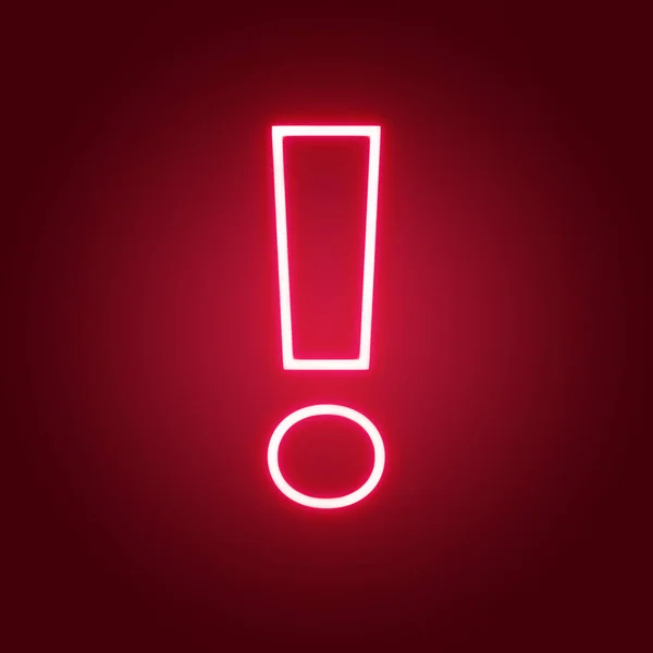 warning icon red glow square design