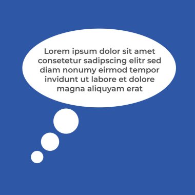 kabarcık metin çerçeve tasarım vektör çizimi