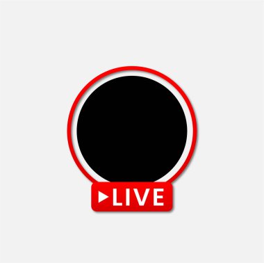 YouTube canlı afişi sosyal medya iletisi şablonu
