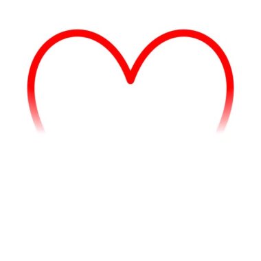 kalp simgesi elementi kırmızıyı seviyor. Görüntü ögesi canlandırması