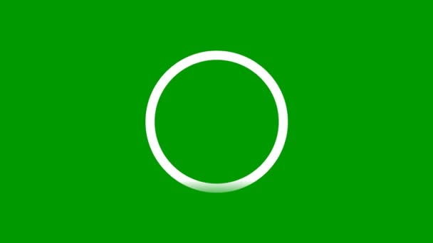 Πράσινο Σύμβολο Σήμα Ελέγχου Κινούμενα Σχέδια Στοιχείο — Αρχείο Βίντεο