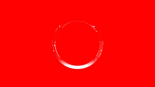 Křížová Značka Symbol Animace Prvků Záběrů Červená — Stock video
