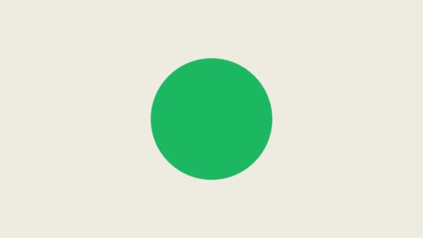 Grön Markering Symbol Filmelement Animation — Stockvideo