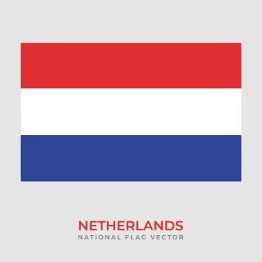 Hollanda Ulusal Bayrağı vektör şablonu