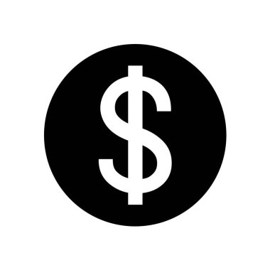 Transpaent arkaplan dosya biçimi üzerinde USD altın vektörü, cicle US dolar para birimi sembolü