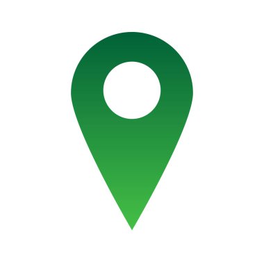 Harita simgesi tasarımı yeşil renk