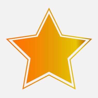 altın yıldız simgesi element vektörü