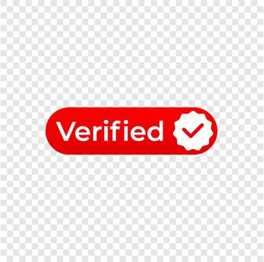 Doğrulanmış kırmızı sembol, YouTube tasarım şablonu