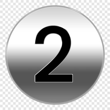 kırmızı numara 2 simge şablonu şeffaf kırmızı daire numarası