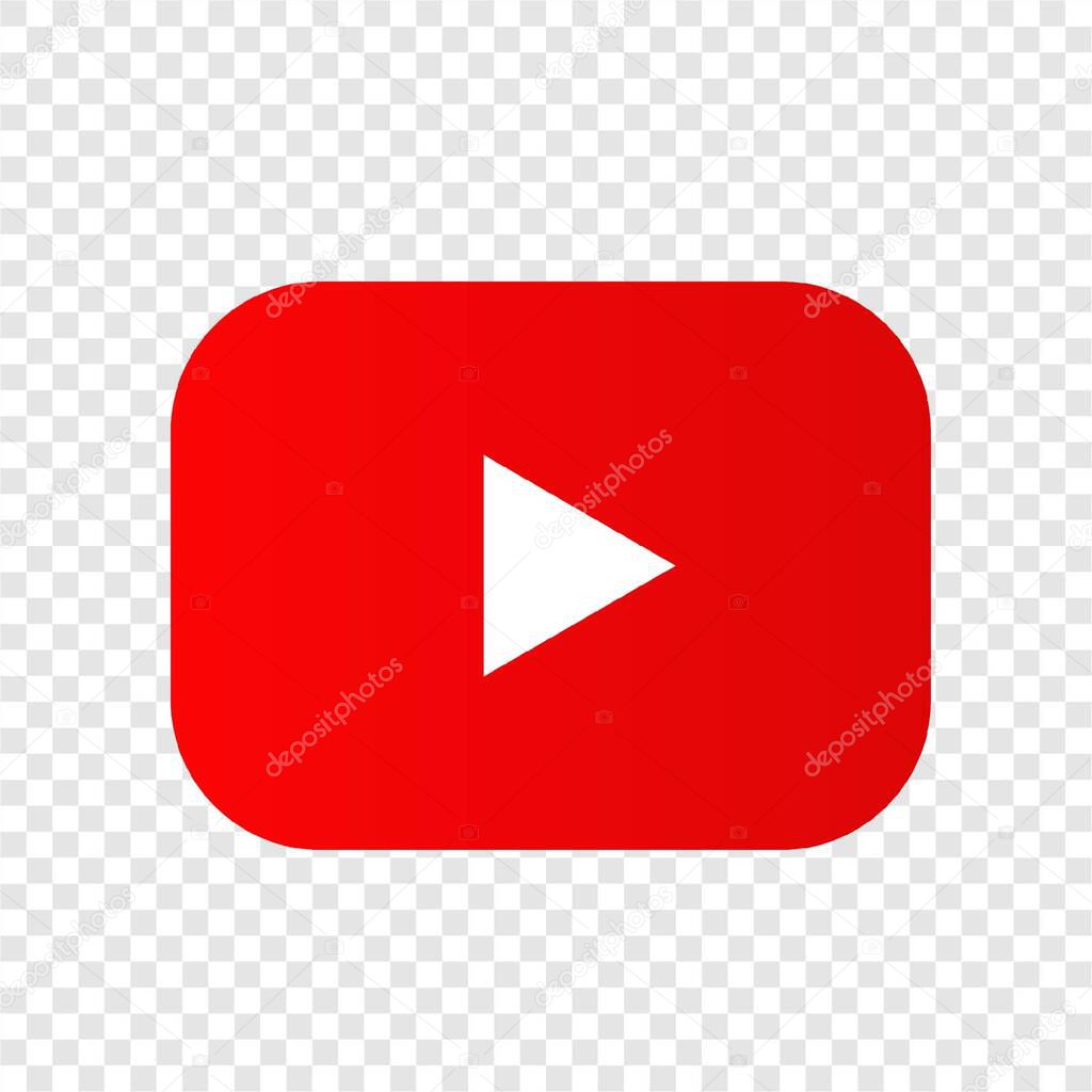 YouTube logo symbol red vector file format eps