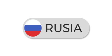 Metin şeffaf arkaplan dosya biçimine sahip Rusya bayrağı eps, rusya metin harfleri başlık tasarımı için şablon illüstrasyonu, Rusya dairesi bayrak ögesi