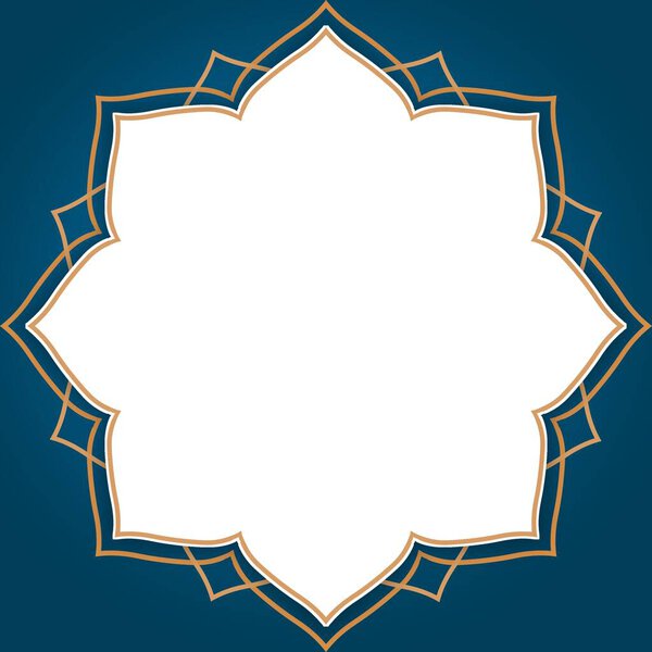 Islamic seamless background with frame ramadan kareem