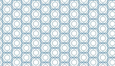 soyut dikişsiz geometrik arkaplan mavi, etnik müslüman süslemeleri arka plan beyaz 