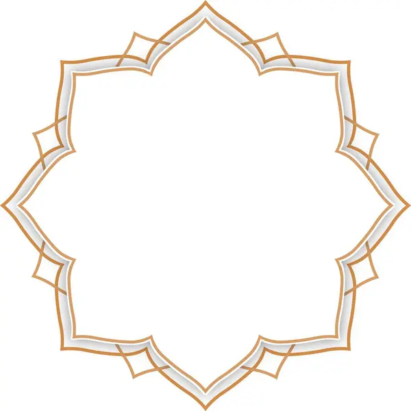 Arany Mandala Iszlám Elem Dísz Ramadán Kareem 2024 Elem Mandala — Stock Fotó