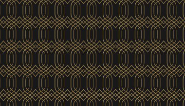 Lüks altın islami desensiz arka plan elementi siyah, altın Arap desenli arkaplan tasarım pankartı