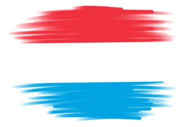 brush flag LUXEMBOURG background clipart