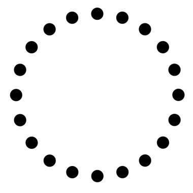 Simge tasarım dairesi tasarımı şeffaf, yükleme simgesi siyah