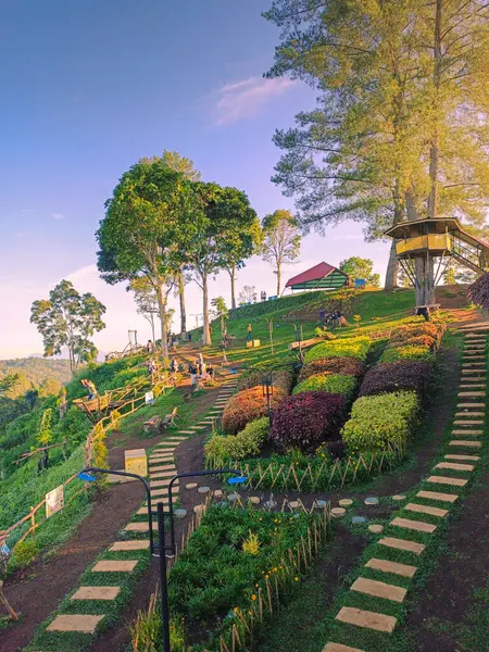 Stock image view of the garden in indonesia the name panorama baru