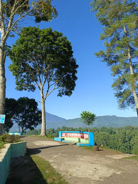 stock image view of the garden in indonesia the name panorama baru