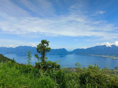 Maninjau göl manzarası tepede