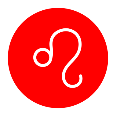 Kırmızı daire ögesi png dosya transparenf arkaplanlı Yay burç imzası