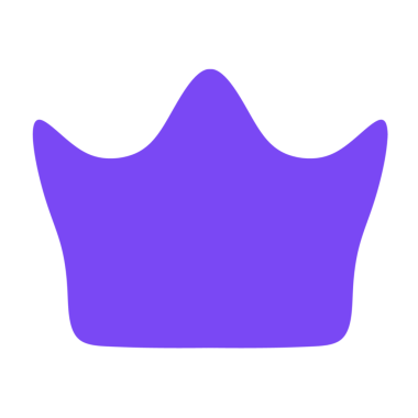 Instagram için mor Crown sembolü özel içerik sembolü png dosyası