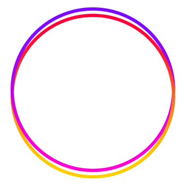 Instagram hikaye çerçevesi ögesi png dosyası için gradyan çember şeffaf arkaplan
