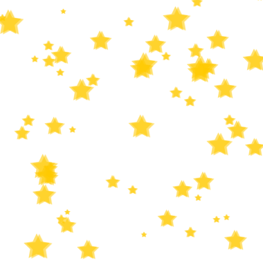 şeffaf arkaplanda yıldızlar