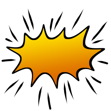 çizgi roman patlama illüstrasyon balonu konuşma elemanı tasarımı şablonu
