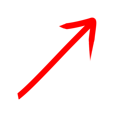 kırmızı ok el şeffaf arkaplan, ok ögesi png şeffaf