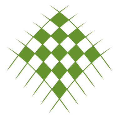 Ketupat elementi yeşil şeffaf