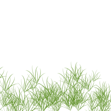 yeşil çimenler şeffaf fırça darbeleri elementi