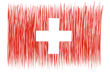 İsviçre bayrağı fırça darbesi şablon ögesi şeffaf png