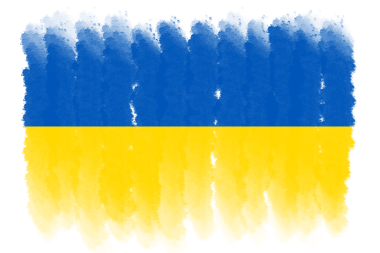 Ukrayna tasarım şablonu ulusal bayrak şeffaf, Ukrayna bayrak fırça darbesi png şeffaf