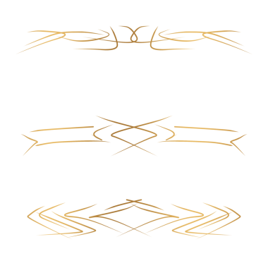 Altın sınır çizgisi dekorasyon unsuru png dosyası şeffaf arkaplan, düğün davetiyesi unsur çizgileri tasarım şablonu estetik altın dekorasyonunu ayarlayın
