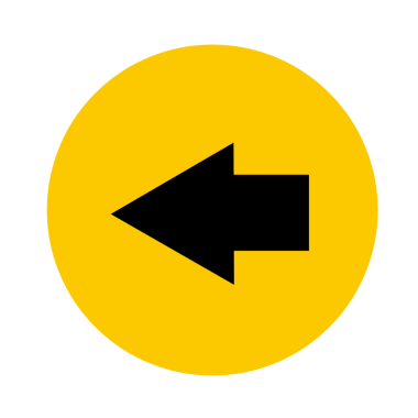 Çemberli sarı ok düğmesi