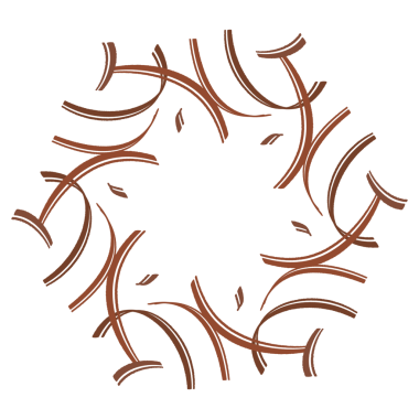 Mocha mousse mandala sanat soyut tasarım ögesi şeffaf png dosyası