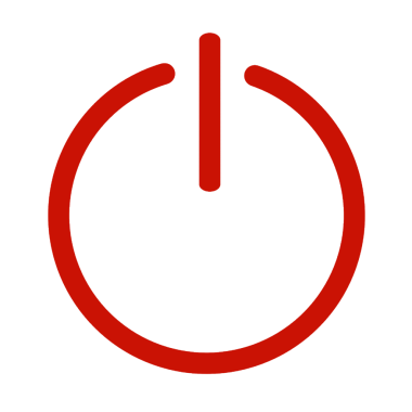 güç düğmesi kırmızı rengi