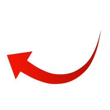 kırmızı ok işareti ögesi şeffaf şablon tasarımı