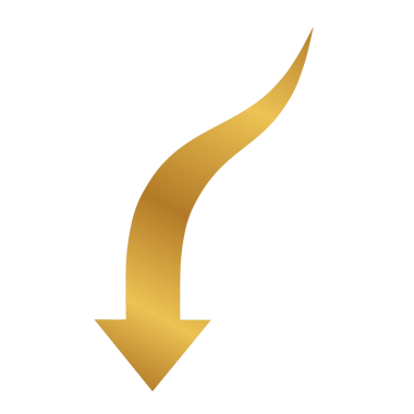 Altın ok şeffaf png ögesi