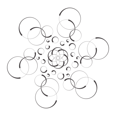 soyut Mandala çizgisi çiçek elementi arkaplanı