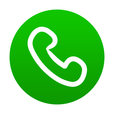 Yeşil Telefon simgesi tasarımı şablon ögesi png dosyası yuvarlak şekilli