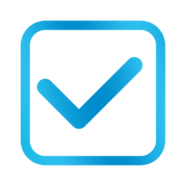 mavi düğme ögesi tasarımı png dosyası şeffaf arkaplan, işaret sembolü şablonu tasarımını kare ile kontrol et